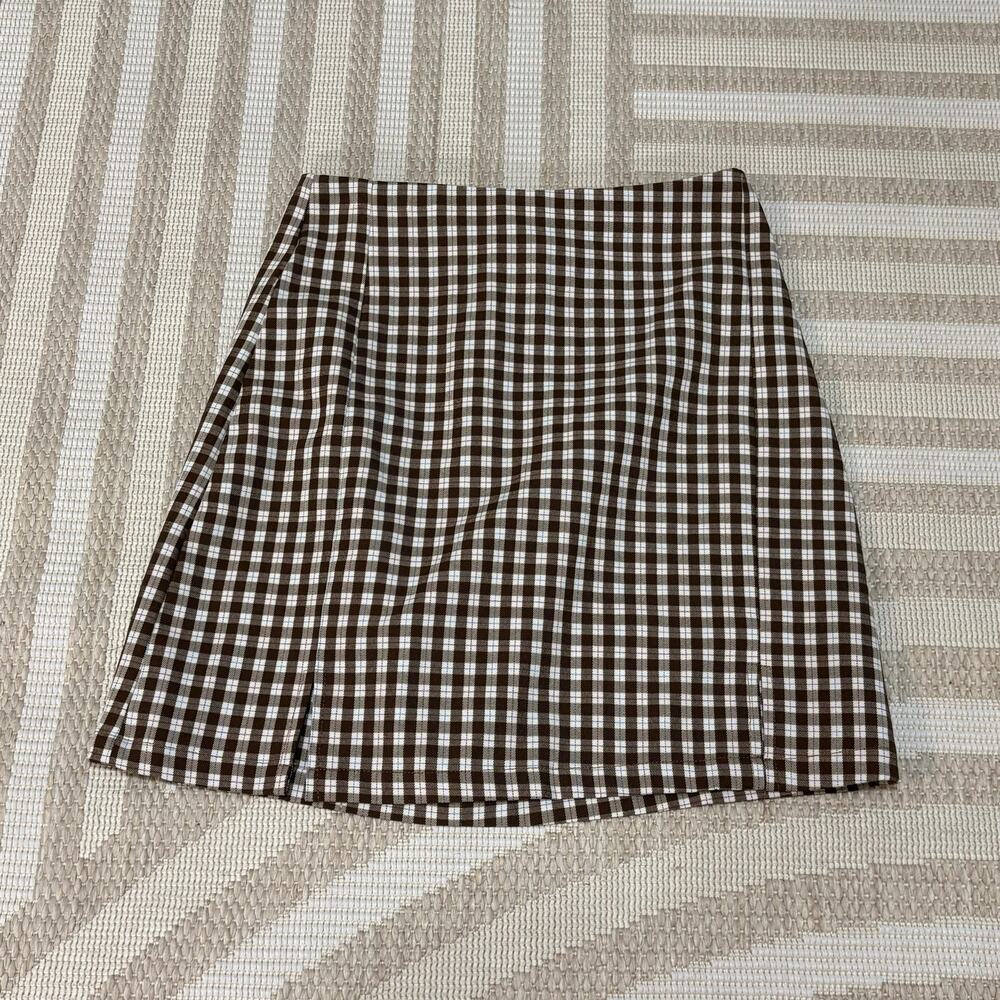 J. Galt Women's Gingham Skater Skirt XS- Small Preppy